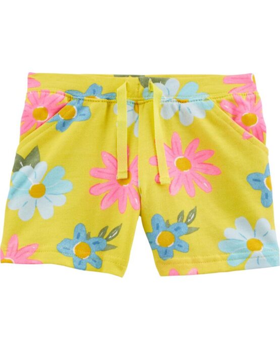 Carter's Floral Pull-On French Terry Shorts