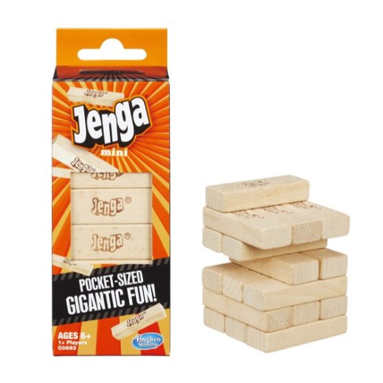 Juego de madera Mini Jenga, de bolsillo clasico