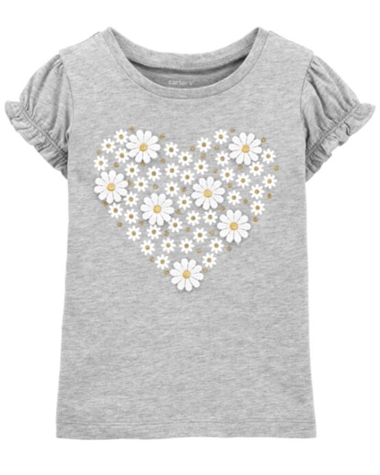 Carter's Grey Heart Top