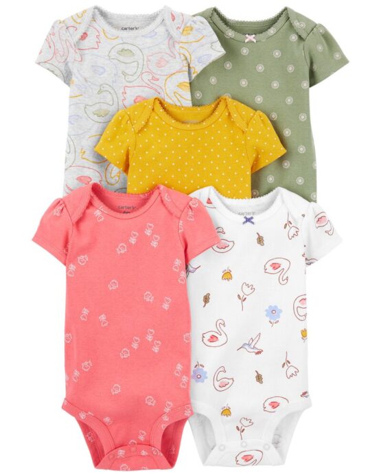 Carter's 5-Pack Short-Sleeve Bodysuits