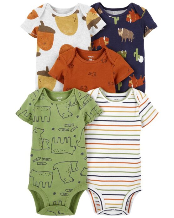 Carter's 5-Pack Short-Sleeve Bodysuits