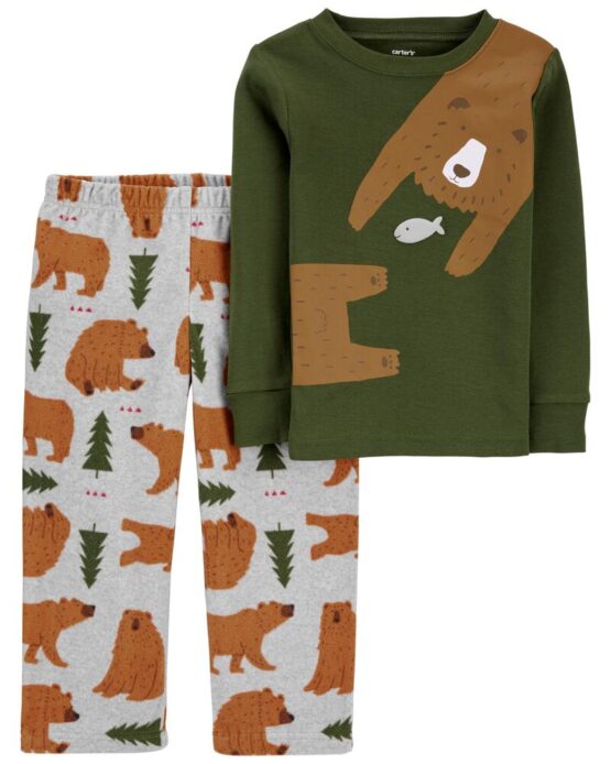 Carter's 2-Piece Fleece & 100% Loose Fit Cotton PJs