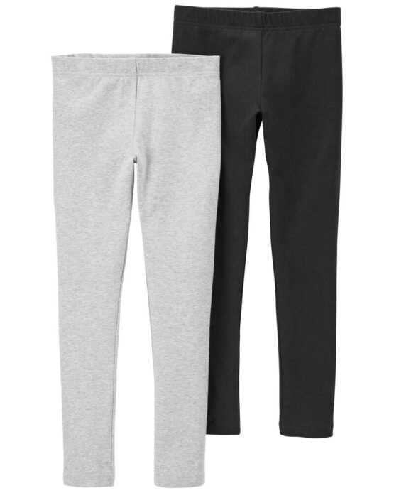 Carter's Kid Black/Grey 2-Pack Leggings