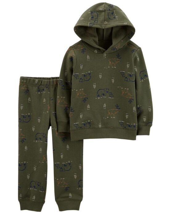 Carter's 2-Piece Hooded Shirt & Pant Set