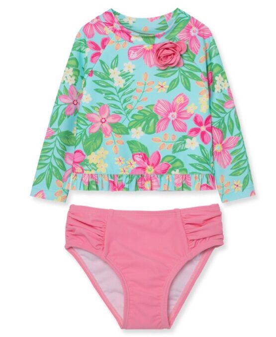 Little Me Tropical 2PC Rashguard