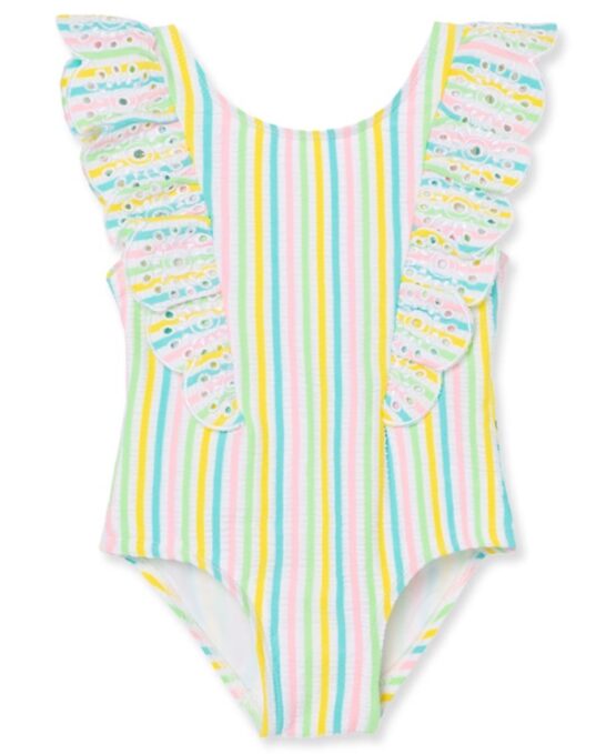 Little Me Multi Stripe Swimsuit