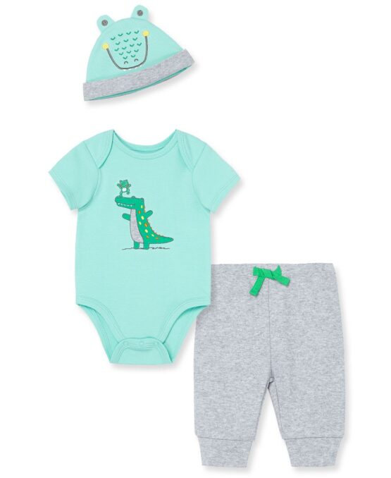 Little Me 3-pc Cocodrile Jogger Set