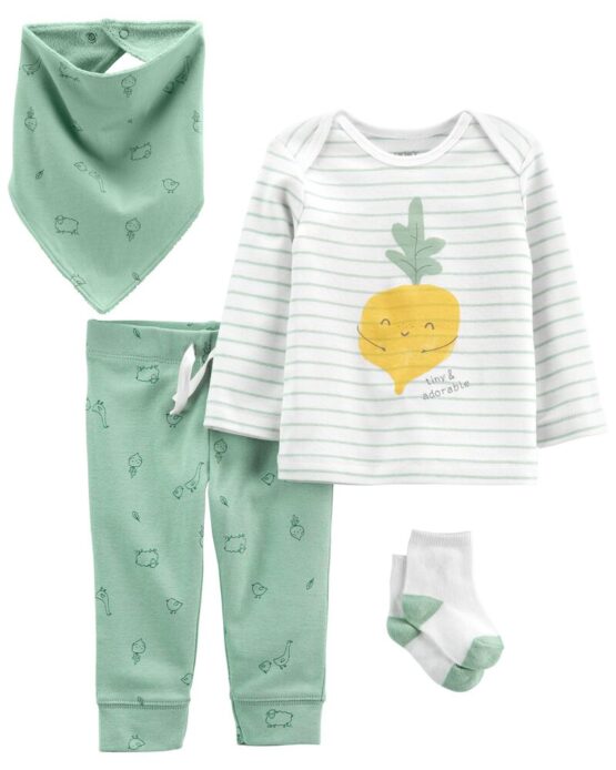 Carter's Baby Multi 4-Piece Veggie Outfit Set
