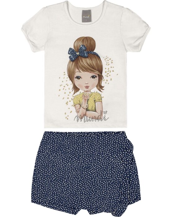 Conjunto Blusa y Falda Short Mundi