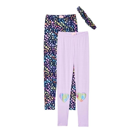 Freestyle Revolution 2pk Pastel Rainbow Hearts Leggings