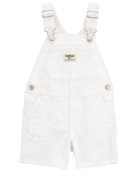 OshKosh Twill Eyelet Patchwork Shortall