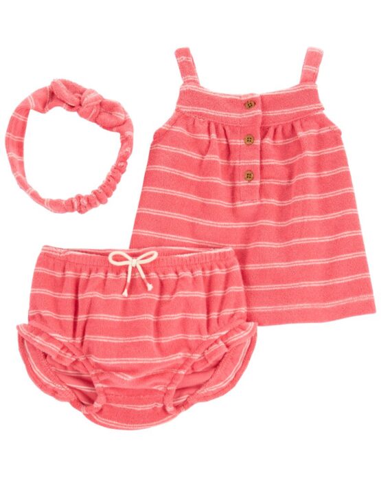 Carter's Conjunto De 3 Piezas De Cubre Pañales De Tejido De Riz