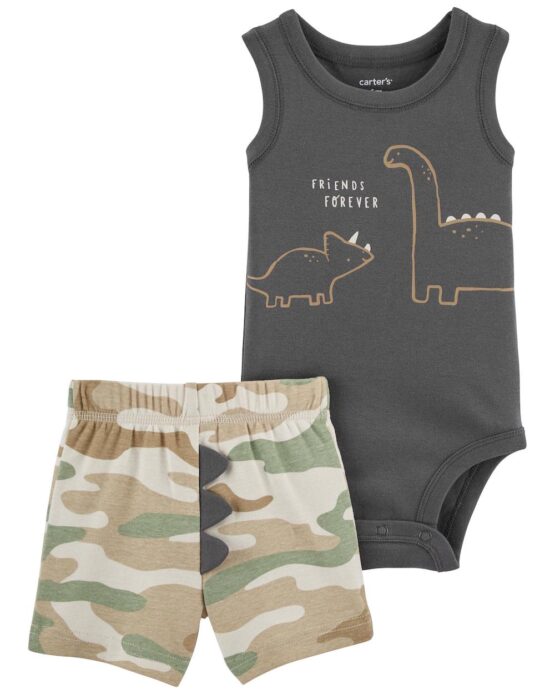 Carter's 2-Piece Dinosaur Bodysuit & Short Set
