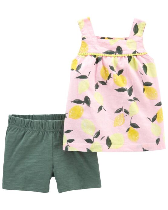 Carter's 2-Piece Lemon Tank & Short Set