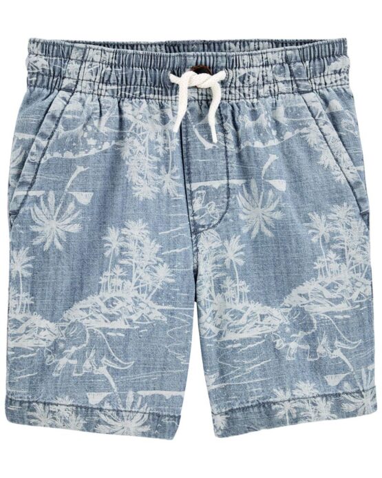 Oshkosh Pull-on Pup Blue Wash Short