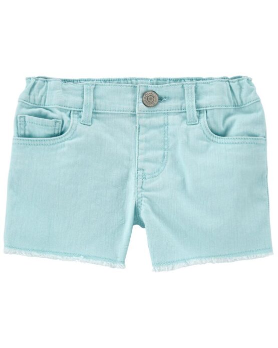OshKosh Toddler Aqua Bold Wash Denim Shorts