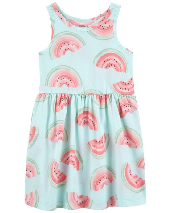 Carter's Toddler Blue Watermelon Tank Dress