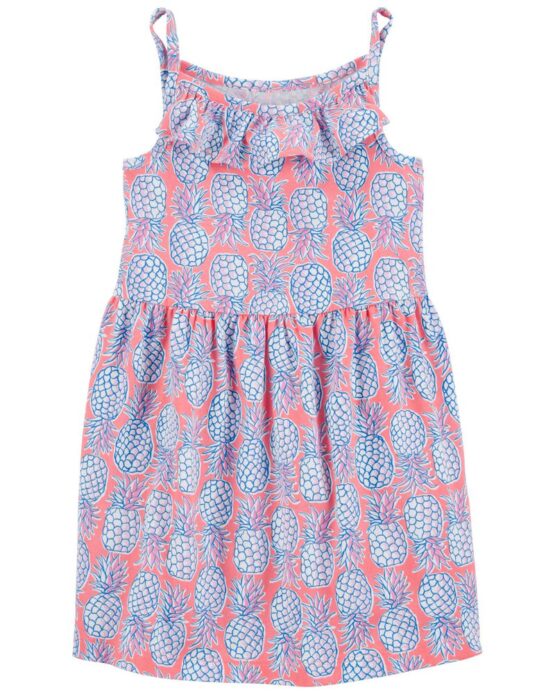 Carter's Toddler Blue Pineapple Tank Dress