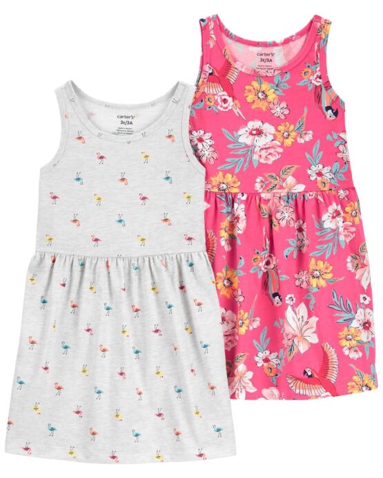 Crter's Toddler Girl Dresses : 2-Pack Dresses