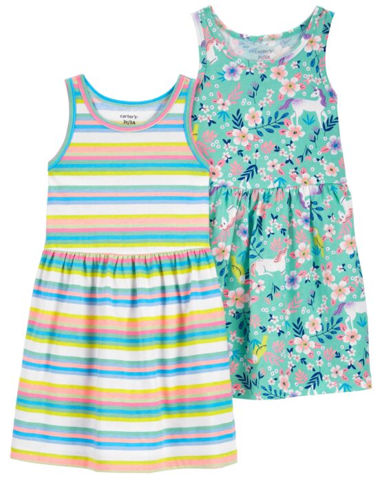 Crter's Toddler Girl Dresses : 2-Pack Dresses