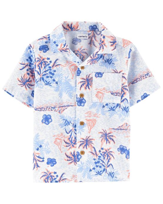 Carter's Toddler Boy's Tropical Button-Front Shirt