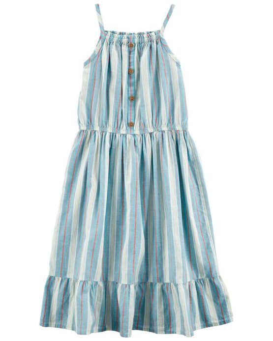 OshKosh Kid Multi Button-Front Midi Dress