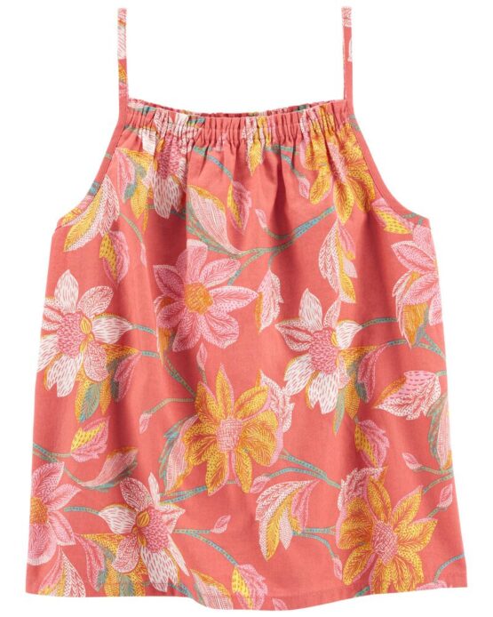 Carter's Blusa De Moda Hecha Con Mezcla De Linos