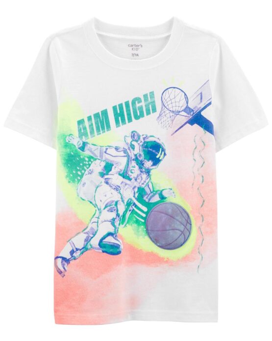 Carter's Aim High White Action Graphic