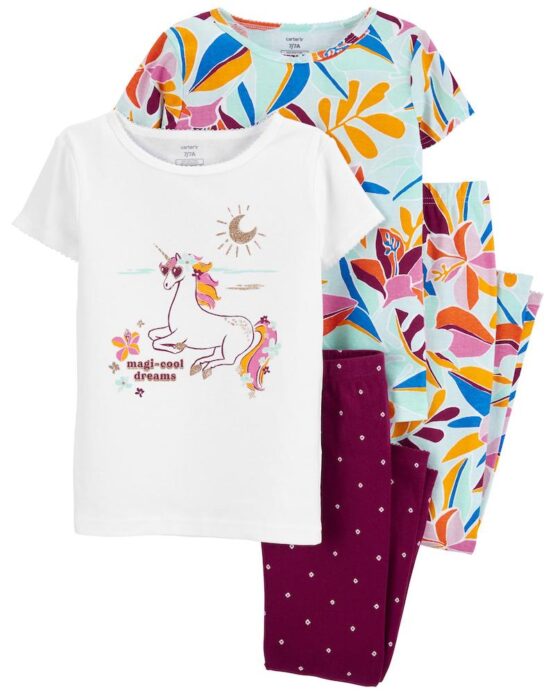Carter's Set De 4 Piezas De Pijama De Algodón