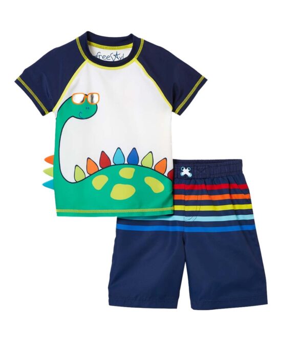 Freestyle Revolution Dinosaur Rashguard Short Set