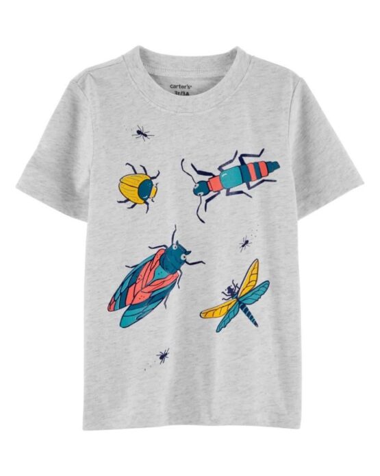 Carter's Grey Bugs Graphic Tee