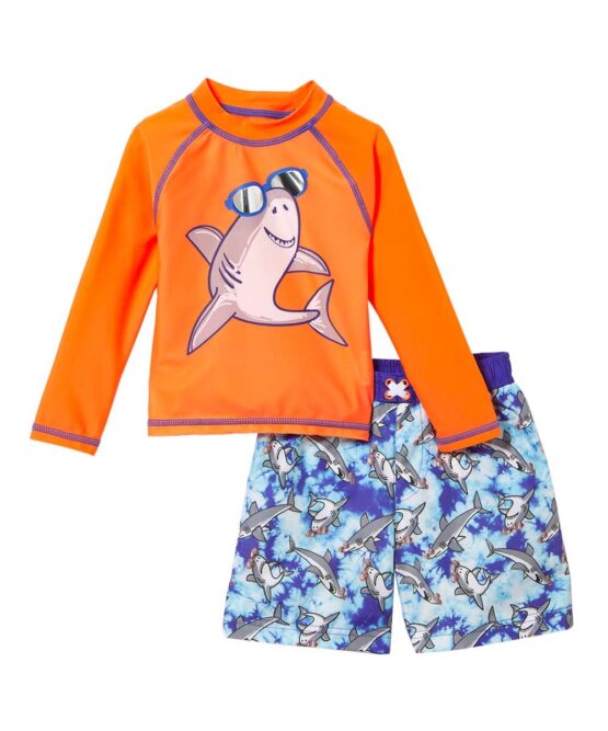 Freestyle Revolution Shark Rashguard Short Set