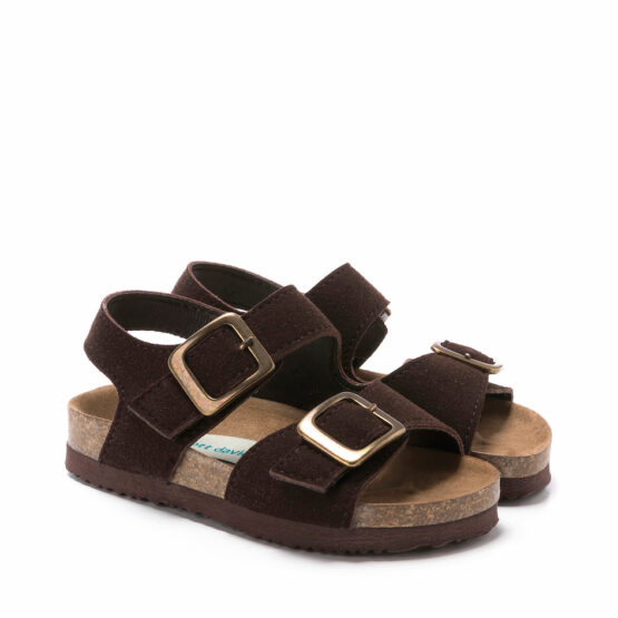 Scott Kids Lil Jack Mocha Suede Sandal