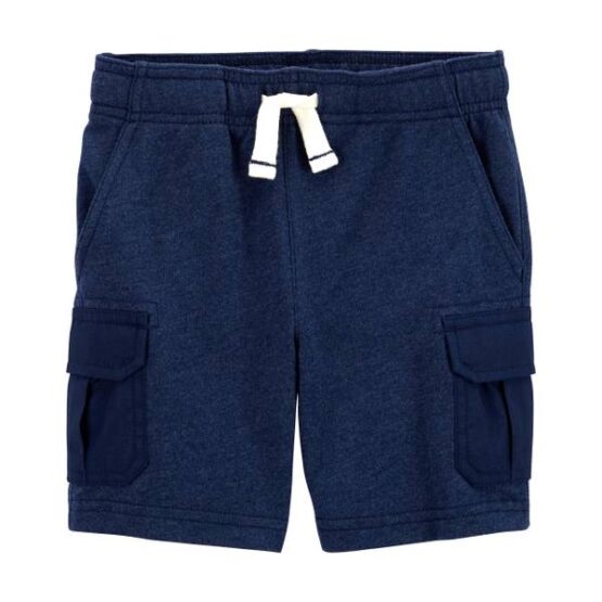 Carter's Baby Blue Pull-On Knit Cargo Shorts