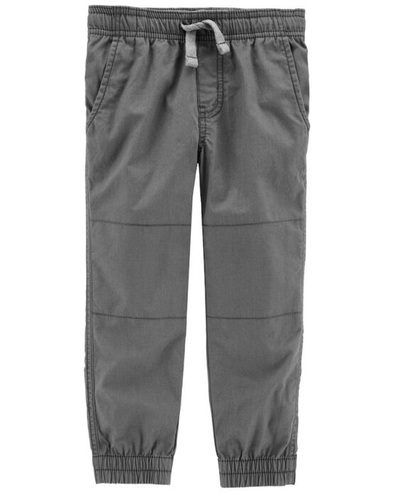 Carter's Grey Pull-On Poplin Pants