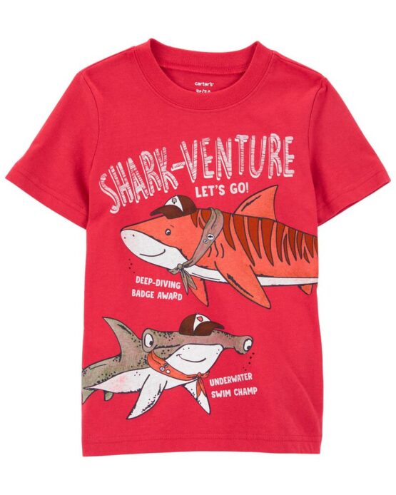 Carter's TB Sharkventure SS Tee Red