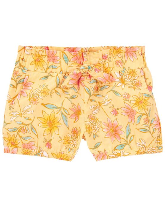 Carter's Yellow Floral Bubble Shorts