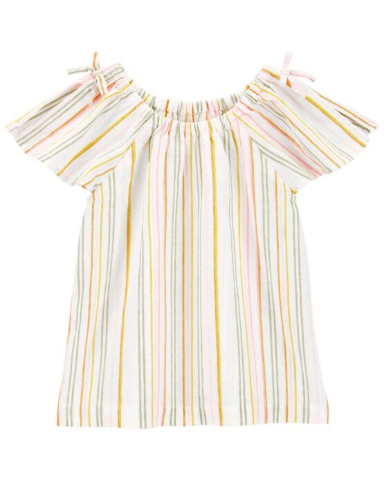 Carter's Multi Striped Linen Top