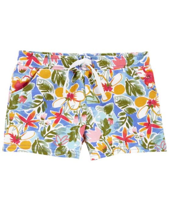 Carter's Toddler Multi Floral Pull-On French Terry Shorts