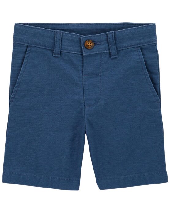 Carter's Toddler Blue Flat-Front Short