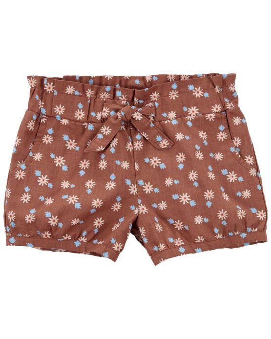 Carter's Toddler Brown Floral Bubble Shorts