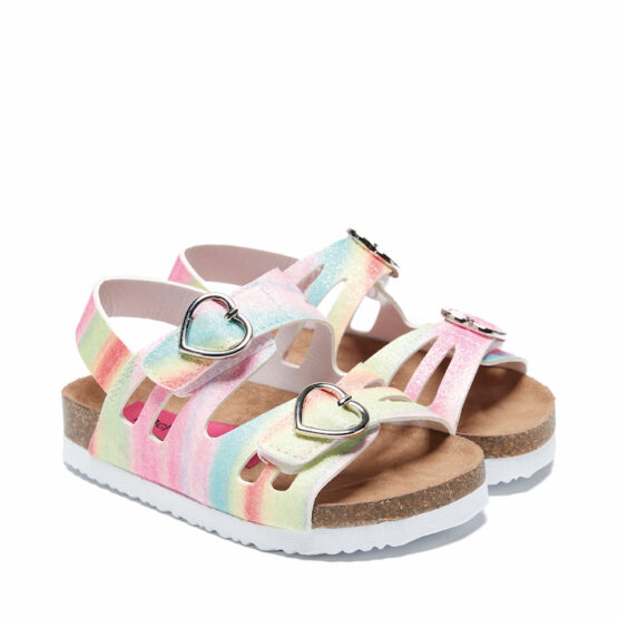 Raches Kids Lil Eve Rainbow Fine Glitter Sandal