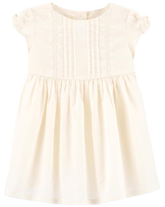Oshkosh Milk Lace Pleated Dress