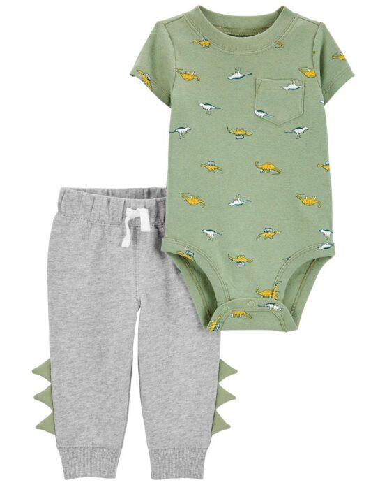 Carter's Infant Boy's 2-Dino Bodysuit Pant Set