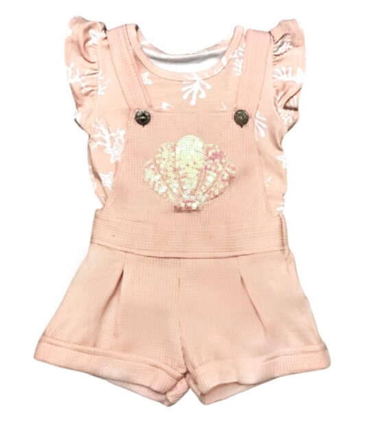 Conjunto de Overol Blush y Blusa Mundi