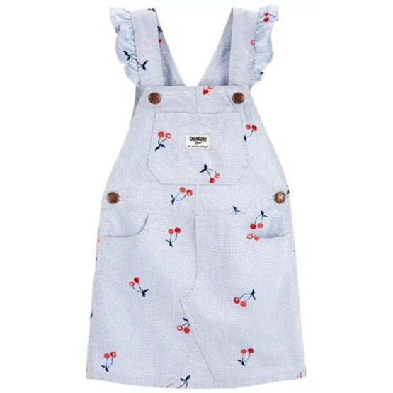 OshKosh Denim Cherry Print Jumper Dress
