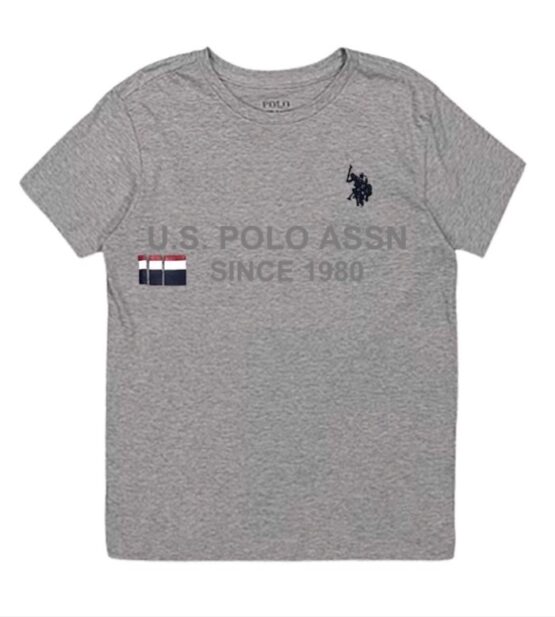 U.S Polo Assn Grey Crew Neck 100% Cotton