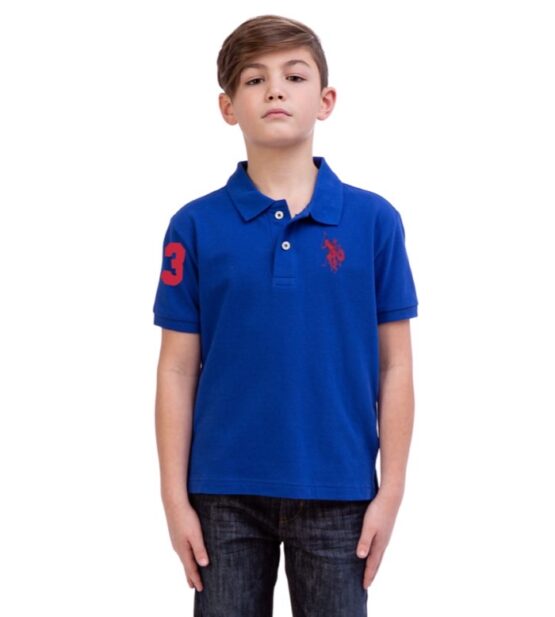 U.S Polo Assn Turquoise Pique Polo 100% Cotton Kids