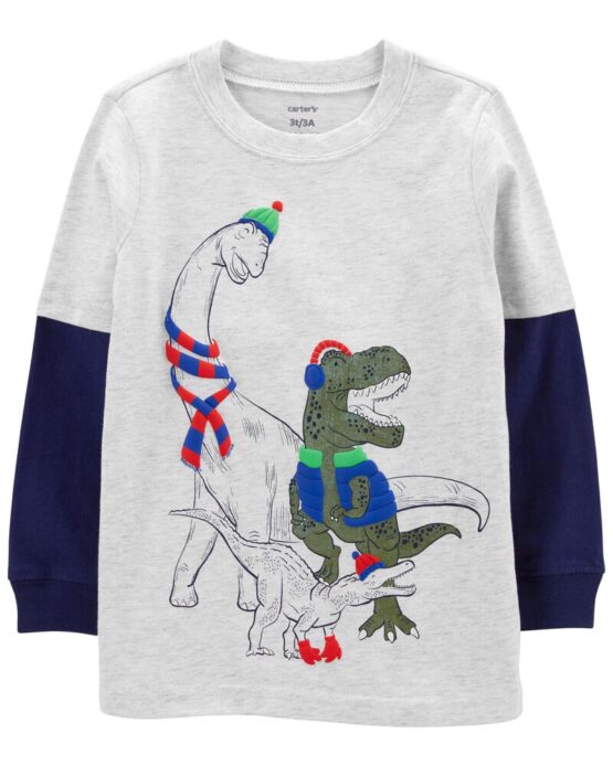 Carter's Toddler Dinosaur Layered Look Tee