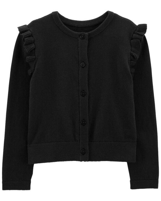 Carter's Black Button Cardigan